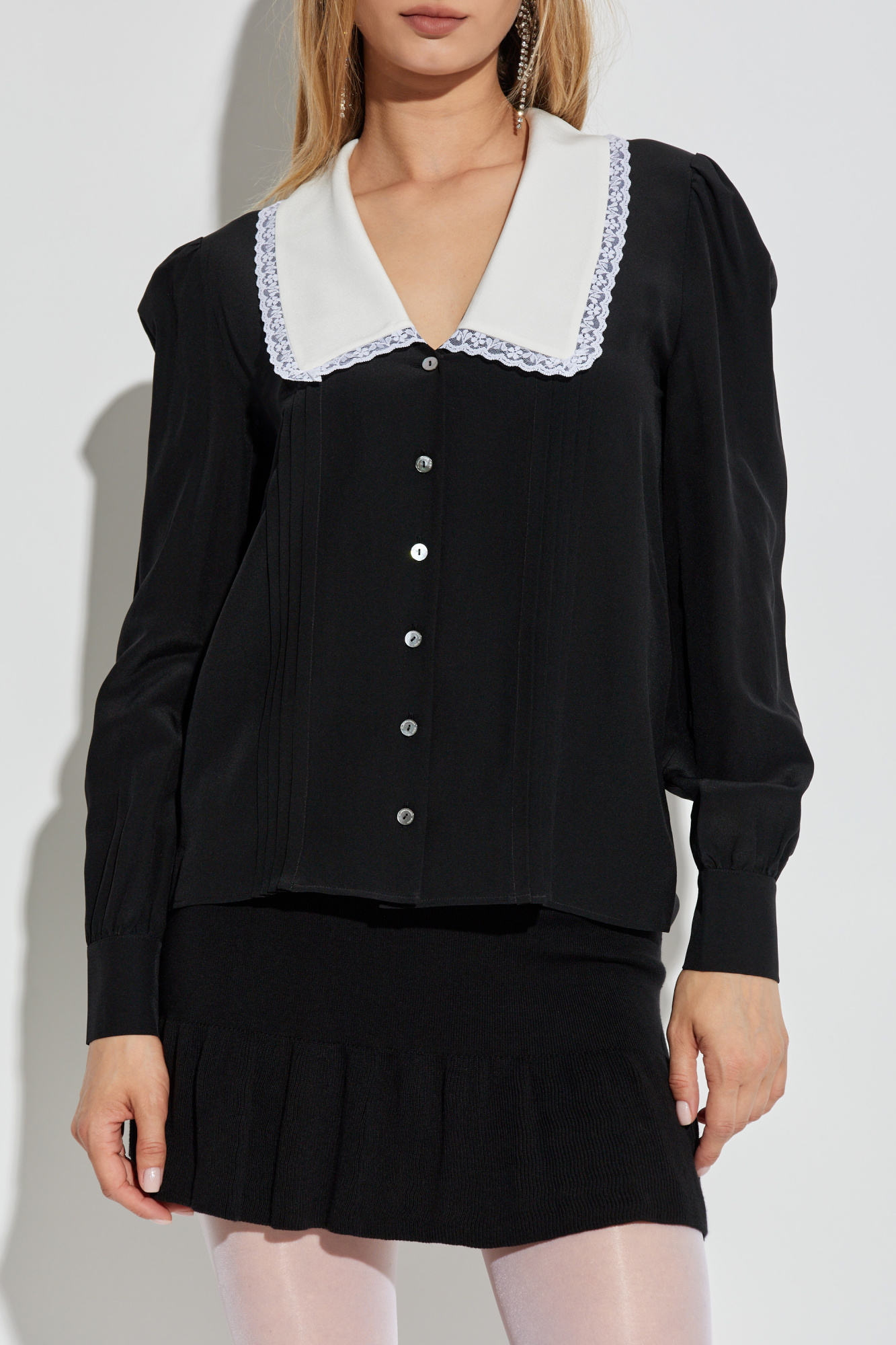 ジャケット ALESSANDRA RICH Women Outer FABX3993F4085 0900 Black Alessandra Rich Silk shirt | Women's Clothing | Vitkac